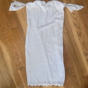 Tan tight fitting dress